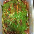 azlyn's cooksnap of when they made 我が家のえごま漬け☆ピリ辛.