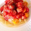 miru_3864's cooksnap of when they made トマト缶で！バジルとトマトの冷製パスタ.