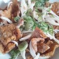 もっちぃ｡'s cooksnap of when they made カリカリ♬トリ皮のネギマヨポン.