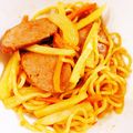 くりくり。's cooksnap of when they made 焼きそばの麺でナポリタン.