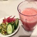 hazella's cooksnap of when they made スイカジュース♪.