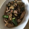 はやと0602's cooksnap of when they made 豚肉となすのバジル炒め　タイ風.