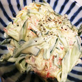 花椒's cooksnap of when they made カニカマときゅうりのマヨネーズサラダ.