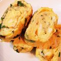 operao777's cooksnap of when they made ☆大葉とタラコふりかけの卵焼き♪.