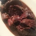 3life's cooksnap of when they made 鶏肝の赤ワイン煮☆.