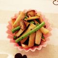 ぱんだ★まいみ's cooksnap of when they made ３分でお弁当にもエリンギとインゲンの炒め.