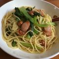 クック82OF1H☆'s cooksnap of when they made 簡単。小松菜とウインナーのペペロンチーノ.