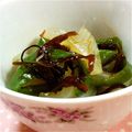 hiroccyo's cooksnap of when they made 玉ネギ・ピーマン・にんじんの塩昆布和え.