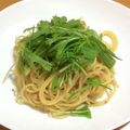 にこみさん's cooksnap of when they made シャキシャキ水菜とツナの和風パスタ.