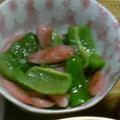 個覧夢's cooksnap of when they made ピーマンとウインナーのソース炒め.