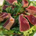 Laioikipi's cooksnap of when they made ご飯にも合う！マグロのレアステーキサラダ.
