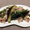 yu_kitchen's cooksnap of when they made 豚、ナス、いんげんのポン酢炒め.