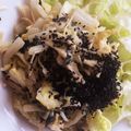 どもプリ's cooksnap of when they made 簡単一品☆白菜・えのきワカメサラダ☆.