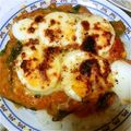 李紅龍's cooksnap of when they made ほうれん草と卵のトマトクリームグラタン.