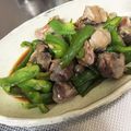 Ｍもぐもぐ's cooksnap of when they made 砂ずりとピーマンのピリ辛中華炒め.