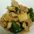ヨシヨッシー's cooksnap of when they made 簡単　豚肉　ピーマン　エリンギの　炒め物.
