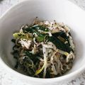 chesurin's cooksnap of when they made もやし&ササミの胡麻ゆかりナムル.