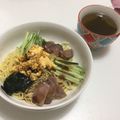 クックLI4CYG☆'s cooksnap of when they made マルちゃん正麺☆冷やし中華☆醤油だれ.