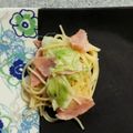 やまひろたい☆'s cooksnap of when they made ❁厚切りベーコンと春キャベツの簡単パスタ.