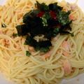 Panaconic☆'s cooksnap of when they made 簡単！鮭といくらの親子パスタ.