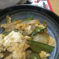 morio28's cooksnap of when they made めんつゆ＊絹さやの卵とじ.