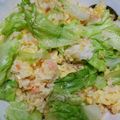 リサドナちゃん's cooksnap of when they made ５分で簡単ランチ☆鮭とレタスのチャーハン.