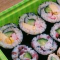 ぽんりき's cooksnap of when they made 恵方巻きにも！セブンのそっくりサラダ巻き.