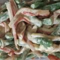 ポポポポポフィ〜♡'s cooksnap of when they made カニカマとスナップエンドウのサラダ♪.