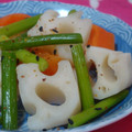 mmameco's cooksnap of when they made ◆　蓮根とにんにくの芽の蒸し煮　◆.