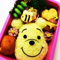 いまなんじ⁈'s cooksnap of when they made ぷーさん♡簡単キャラ弁.