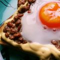ゆ～～ゆ's cooksnap of when they made 目玉焼き納豆トースト☆.
