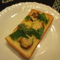 ジョングレ's cooksnap of when they made きゅうりのキムチで＊ピリ辛トースト＊.