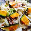 はらぺこあおむし～☆'s cooksnap of when they made キャベツ＆カボチャのほっこり蒸し♪.