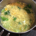 かめのたろう's cooksnap of when they made 簡単　レタスと卵のお味噌汁.