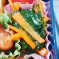 雪見斗那's cooksnap of when they made ほうれん草と人参の梅和え　どすぇ.