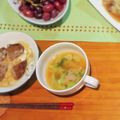 ワインパープル's cooksnap of when they made ブロッコリーの茎とベーコンのお味噌汁.