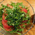 田中エミリ♪'s cooksnap of when they made エスニック風・水菜とトマトのサラダ.