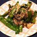 まめゴマハイフン's cooksnap of when they made 絶品！ 牛肉 ししとうの 甘辛炒め♪.