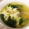 とむゴーゴー's cooksnap of when they made モロヘイヤ＆コロっとにんにくの卵スープ.