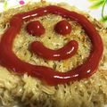 ハムをハサミで切る's cooksnap of when they made じゃがいもの＊簡単ガレット.