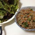 うずしろ's cooksnap of when they made 野菜たっぷり肉味噌とご飯をレタスに包んで.