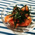 麻's cooksnap of when they made 冷やしトマトの＊海苔かけサラダ＊.