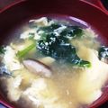 次郎丸もけ子's cooksnap of when they made ほうれん草と椎茸の玉子スープ.