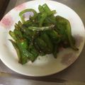 なあやん☆'s cooksnap of when they made ☆簡単☆ピーマンのわさび醤油炒め.