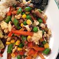 Kadiak's cooksnap of when they made ミックス野菜で卵とニラの炒め物.