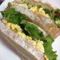 たにたーに's cooksnap of when they made カンパーニュでたまごサンド.