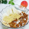 旦那は皿洗い's cooksnap of when they made ＊バナナとチョコフレークときなこミルク＊.