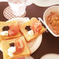 くまちゃんbear's cooksnap of when they made 一口前菜生ハムキャビア.