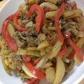 anomalo's cooksnap of when they made 簡単★パプリカとじゃがいもの牛肉炒め定食.