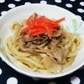 みゆゆん♡'s cooksnap of when they made ランチ♪もやしとニラのオイスター焼うどん.